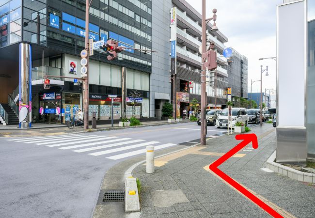 提携駐車場からクリニックまでのアクセスルート　その3